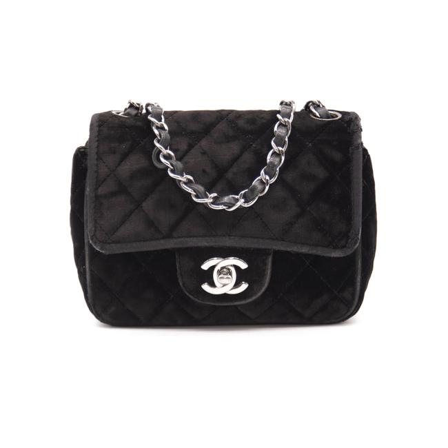 GUCCI GG Marmont Mini Velvet Quilted Shoulder Bag Black - MyDesignerly