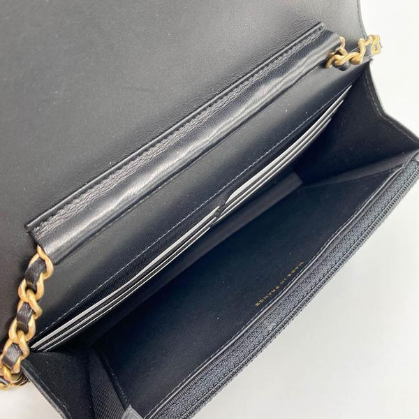 Chanel Wallet on Chain Pyramid Limited Edition Black Lambskin Leather ...