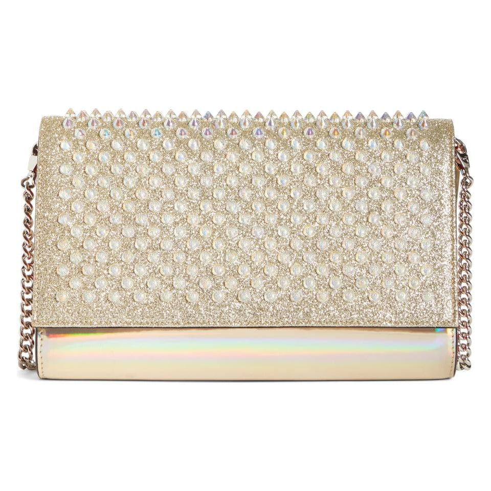 gold studded clutch