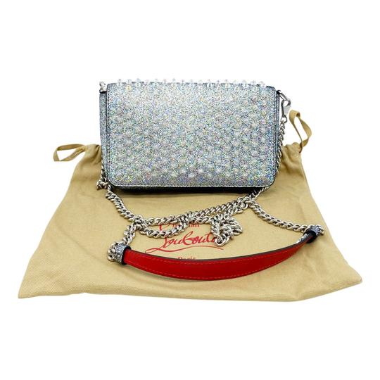 silver leather cross body bag