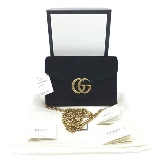 gg 2.0 key chain matelassé leather card case