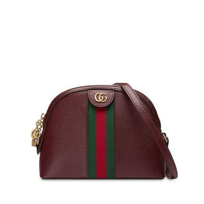 burgundy leather shoulder bag