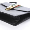 Gucci Sylvie Top Handle Calfskin Black Leather Shoulder Bag