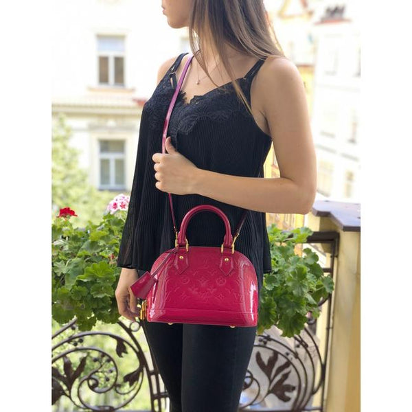 Louis Vuitton Vernis Alma BB Rose Ballerine