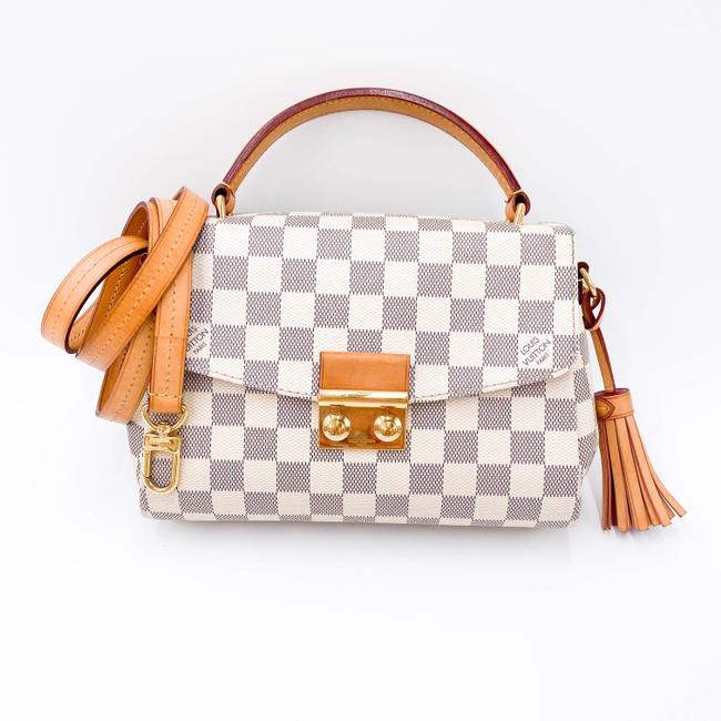 Louis Vuitton Vintage - Damier Azur Croisette Bag - White Ivory Blue -  Damier Leather Handbag - Luxury High Quality - Avvenice