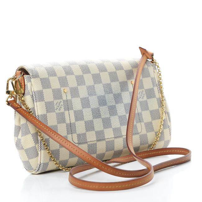 Louis Vuitton Croisette White Damier Azur Canvas Shoulder Bag - MyDesignerly