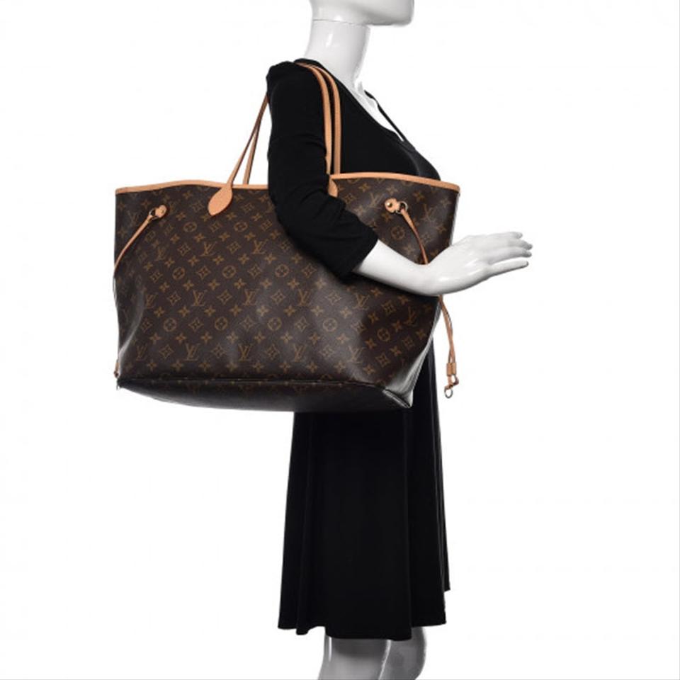 Louis Vuitton Neverfull Gm Brown Monogram Canvas Tote - MyDesignerly