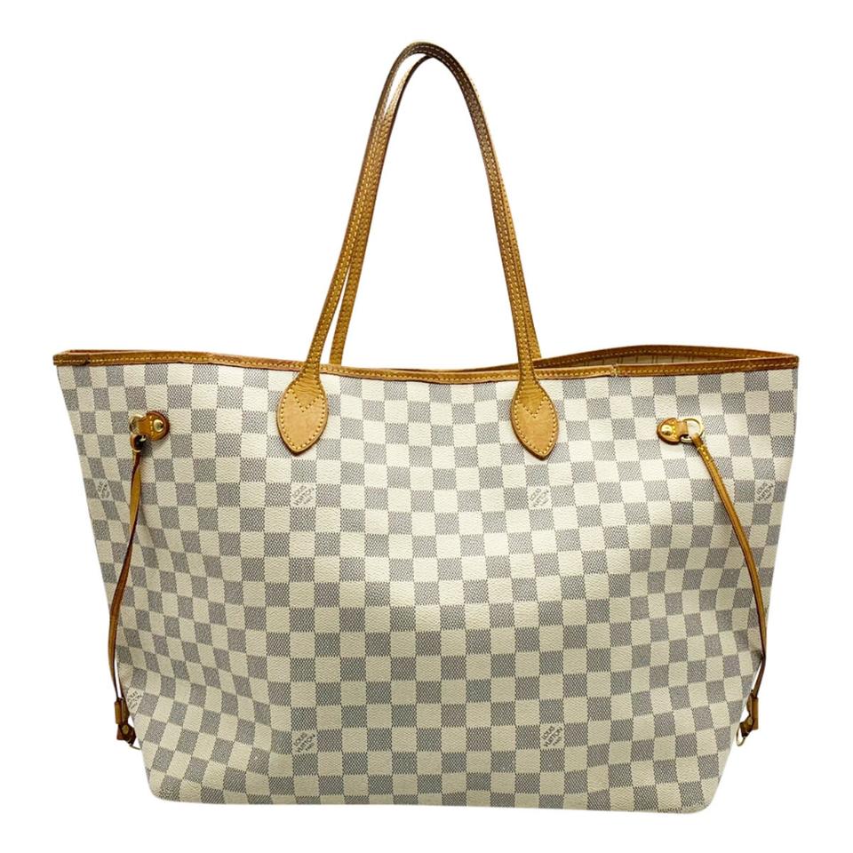 louis vuitton neverfull blue and white