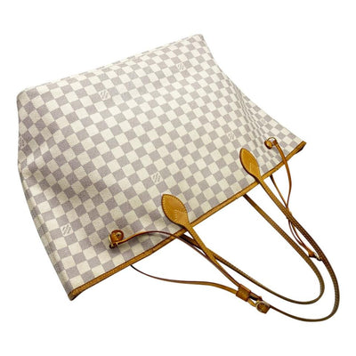 Louis Vuitton Neverfull Gm White Damier Azur Canvas Tote - MyDesignerly