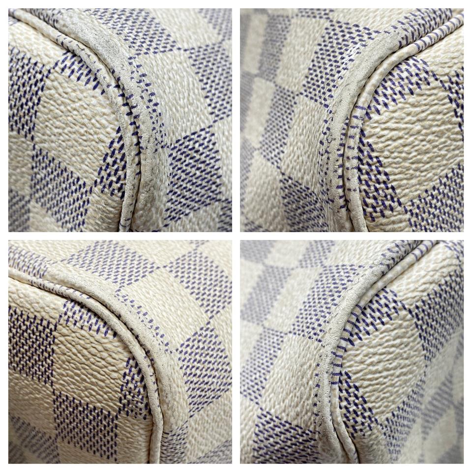 Louis Vuitton Neverfull Gm White Damier Azur Canvas Tote - MyDesignerly