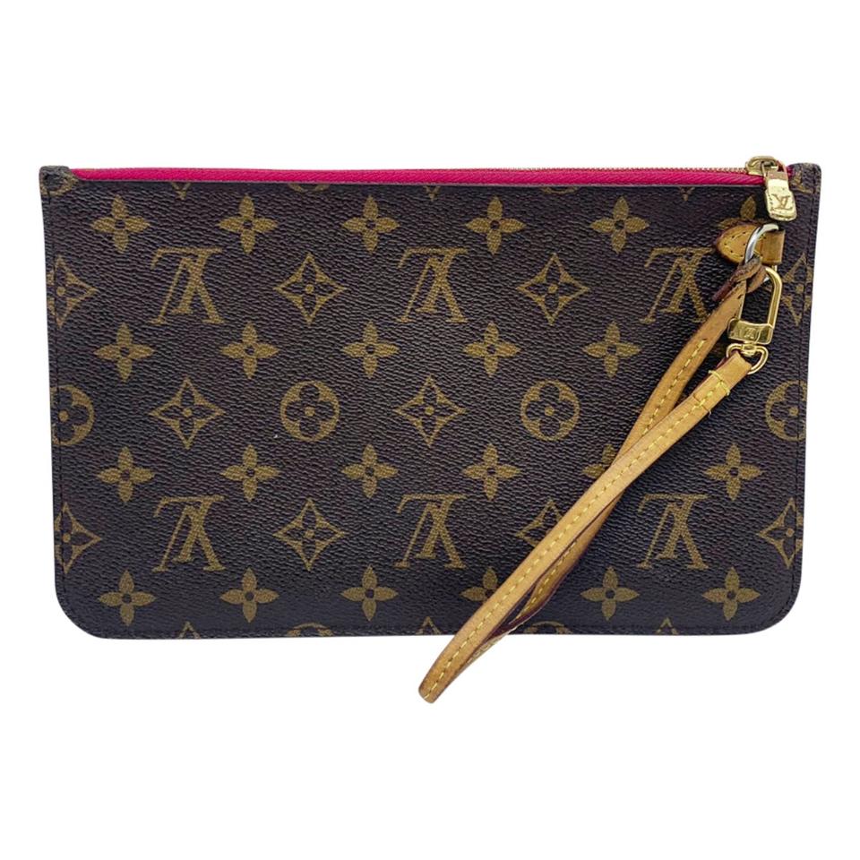 Louis Vuitton Neverfull Pochette Mm Gm Pivoine Brown Monogram Canvas C - MyDesignerly