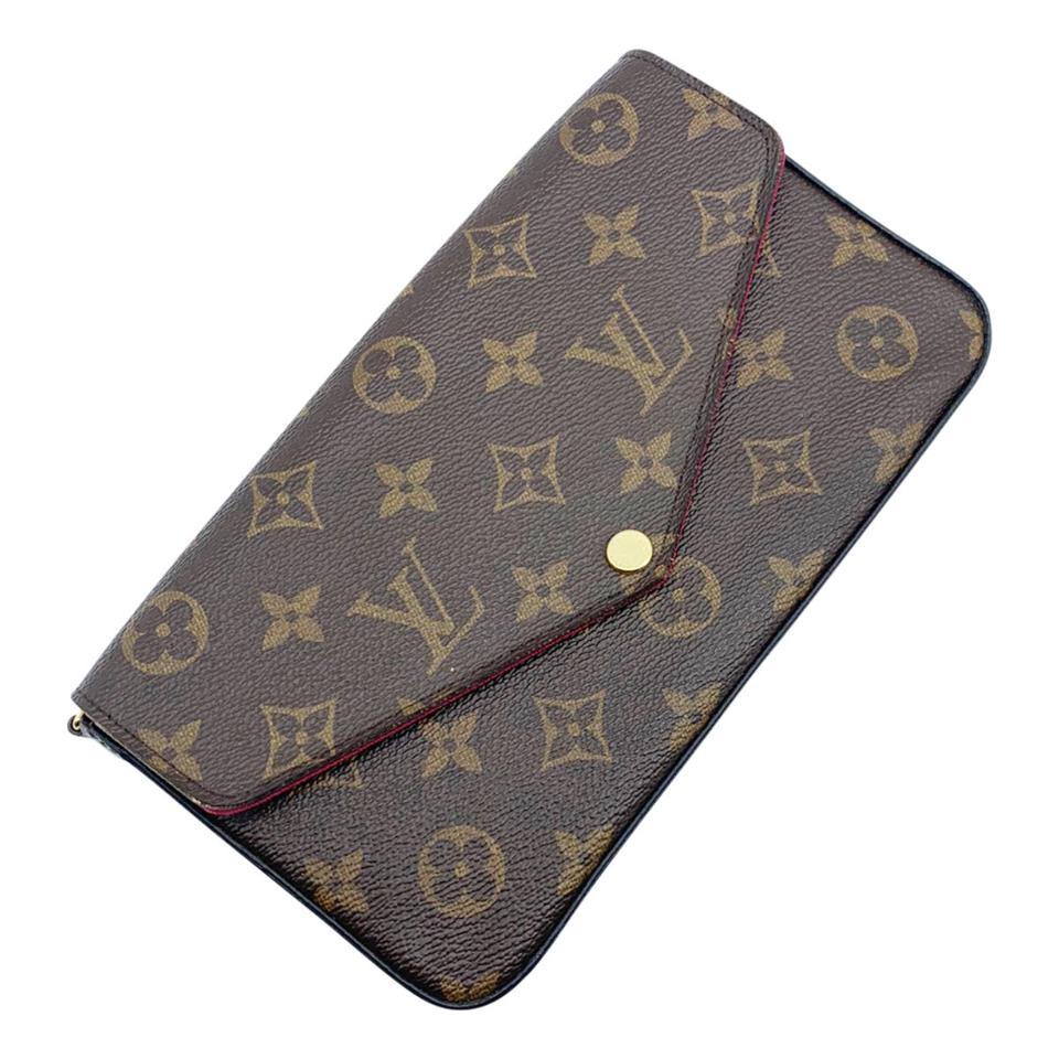 Louis Vuitton Chain Pallas Clutch Black Brown Monogram Canvas Shoulder -  MyDesignerly