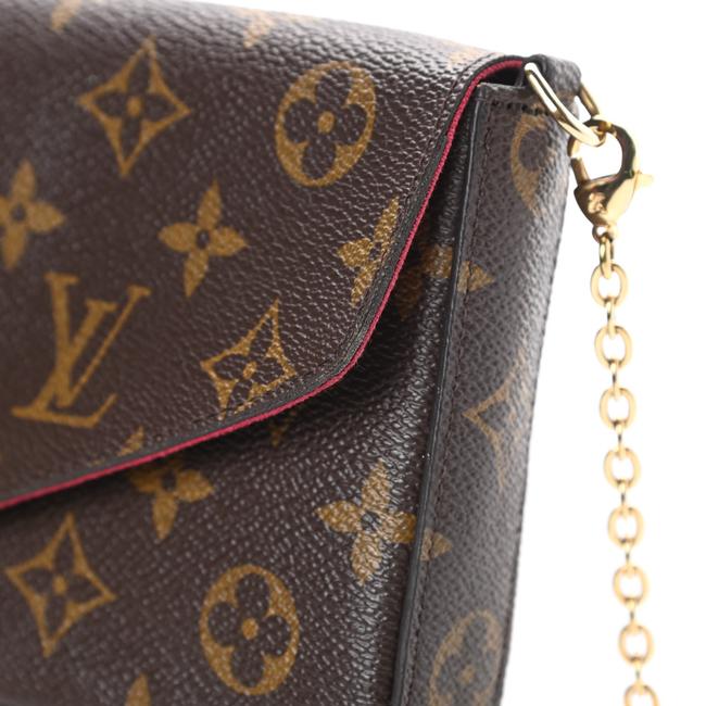 Louis Vuitton Pochette Felicie Chain Wallet Cross Body Brown Monogram -  MyDesignerly