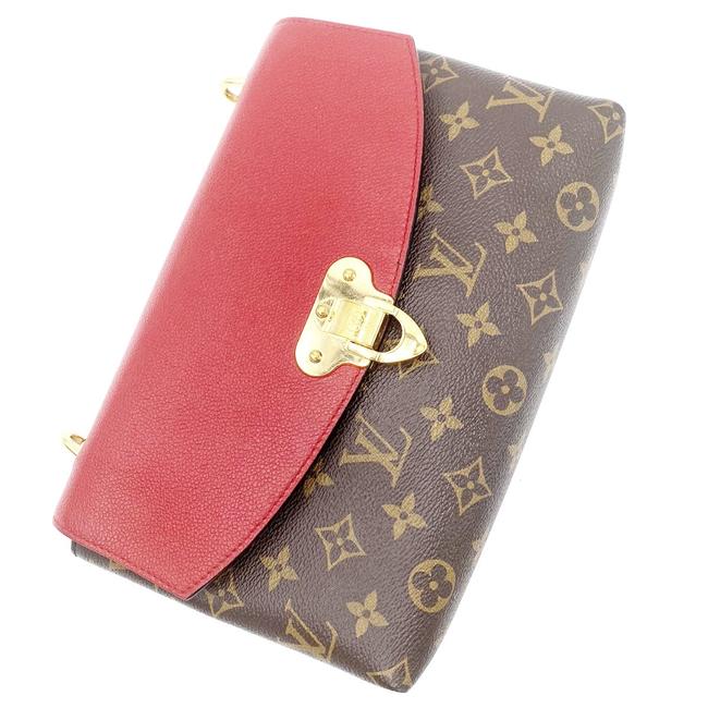 LOUIS VUITTON Saint Placide Monogram Canvas Crossbody Bag Bordeaux