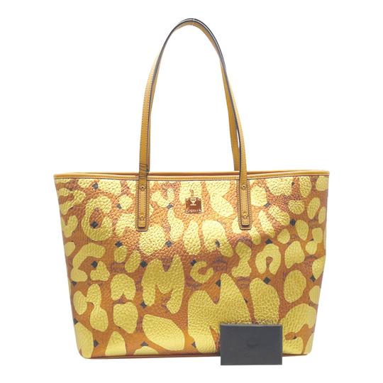 mcm leopard tote