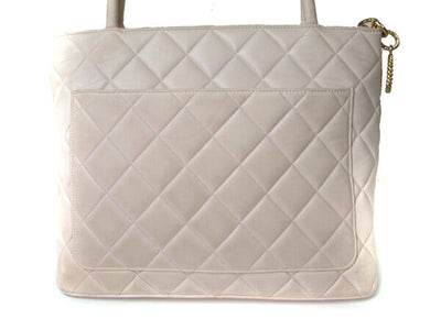 CHANEL Caviar Quilted Medallion Tote Light Pink