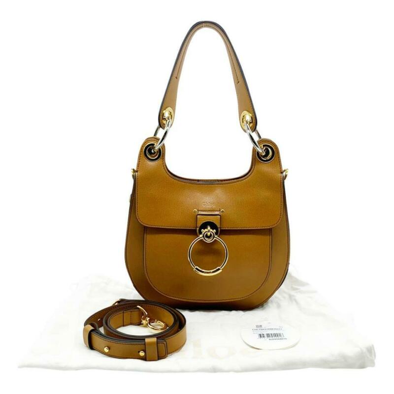 Chloé Medium Tess Brown Leather Shoulder Bag - MyDesignerly