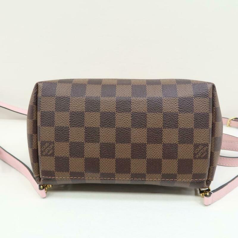 LOUIS VUITTON Damier Ebene Clapton Wallet Magnolia 434945