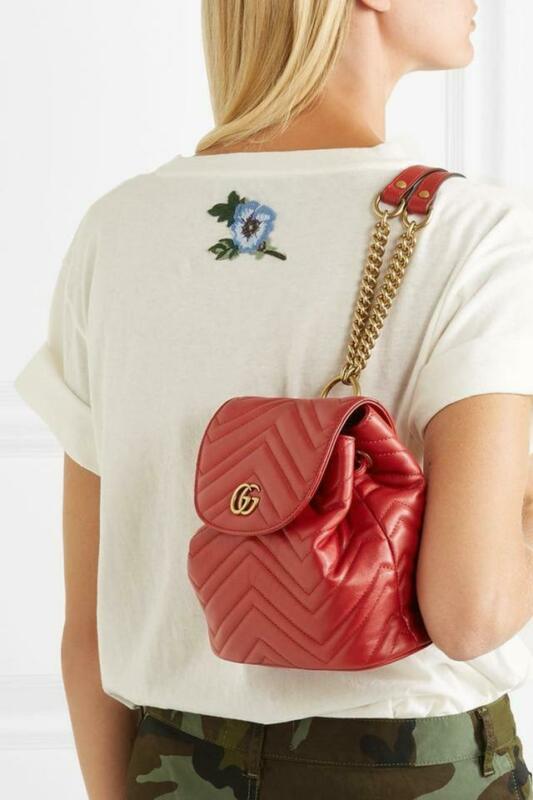 gucci red backpack