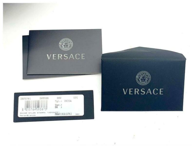 Versace 905 Vintage Logo Black Nylon Backpack - MyDesignerly