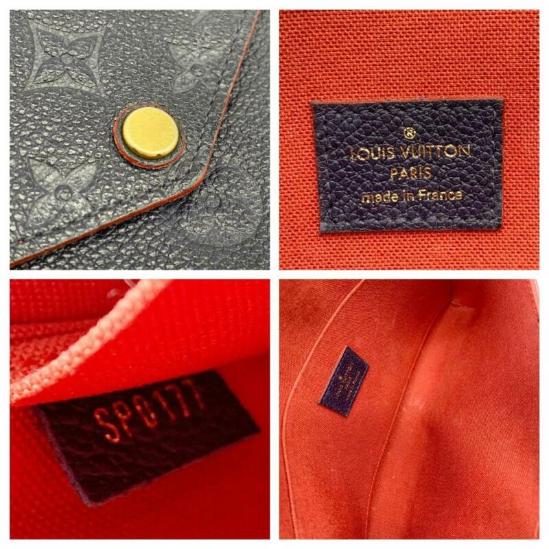 Louis Vuitton Pochette Felicie Chain Wallet Marine Rouge Blue Monogram - MyDesignerly