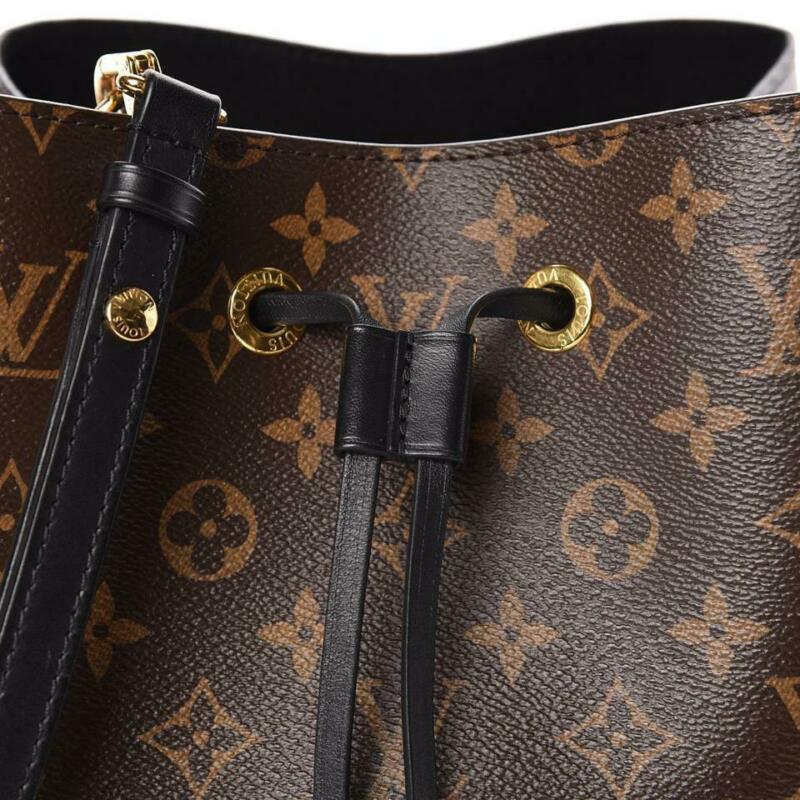 Louis Vuitton Neonoe Noir Black Monogram Canvas Shoulder Bag - MyDesignerly