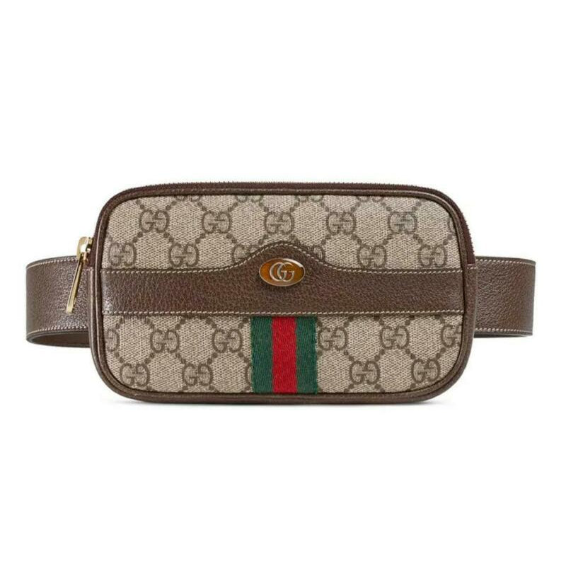 Gucci Ophidia Belt Brown Gg Supreme Canvas Cross Body Bag - MyDesignerly