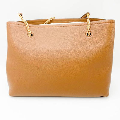 Tory Burch Carson Brown Leather Tote - MyDesignerly