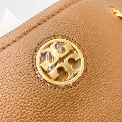 Tory Burch Carson Brown Leather Tote - MyDesignerly