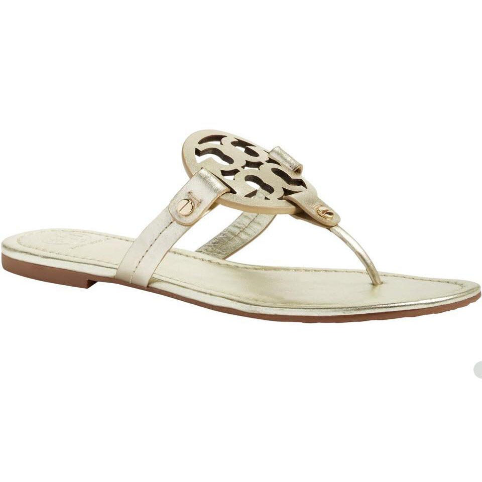 Tory Burch Gold Miller Flip Flop Flats US 4.5 - MyDesignerly