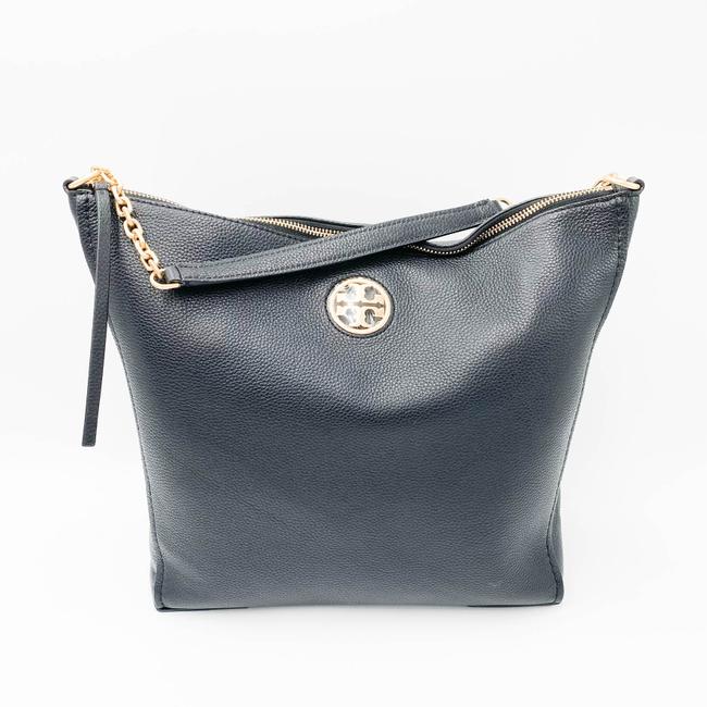 Tory Burch Hobo Carson Black Leather Tote - MyDesignerly