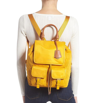 Tory Burch Perry Yellow Nylon Backpack - MyDesignerly