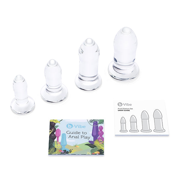 B-Vibe Glazen Buttplug Set