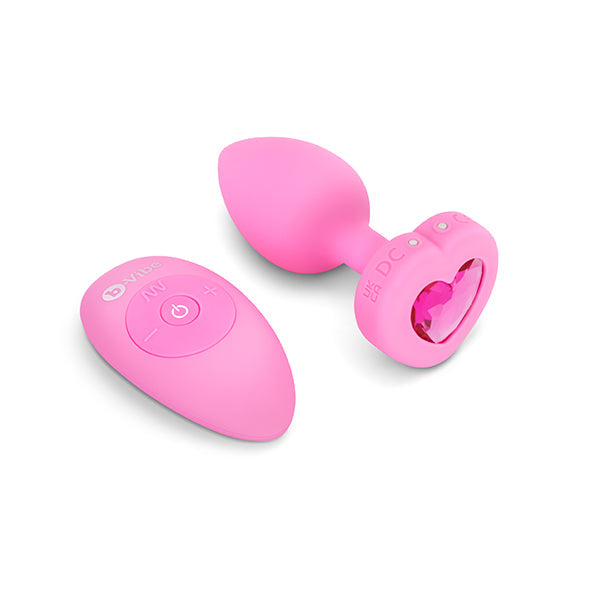 B-Vibe Vibrerende Hartvormige Butt Plug 10 Cm