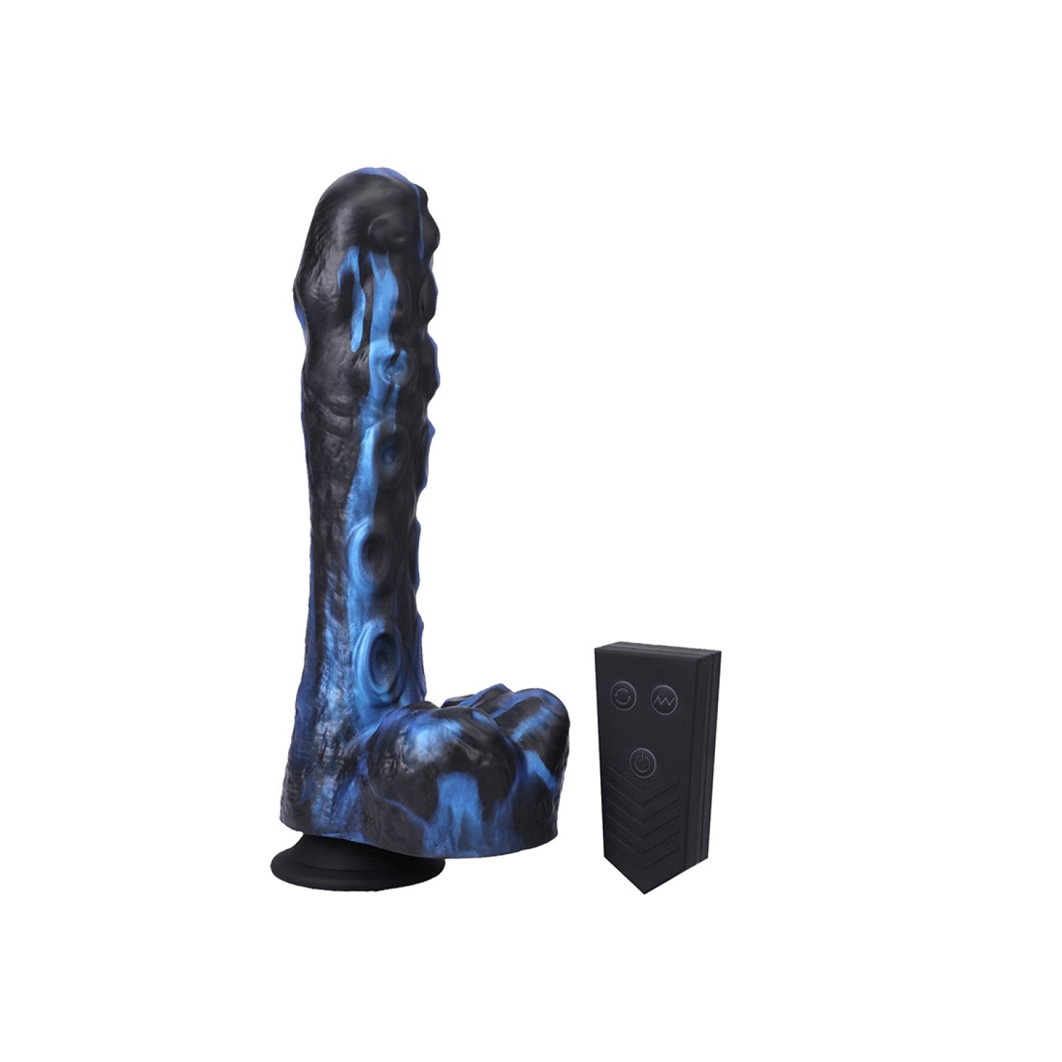 Doc Johnson Fort Troff Issued Tendril Stotende Vibrator Blauw 21 Cm