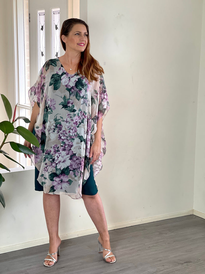 Dacia Emerald Floral Dress – Dressxox