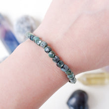 Emerald Cube Crystal Bracelet
