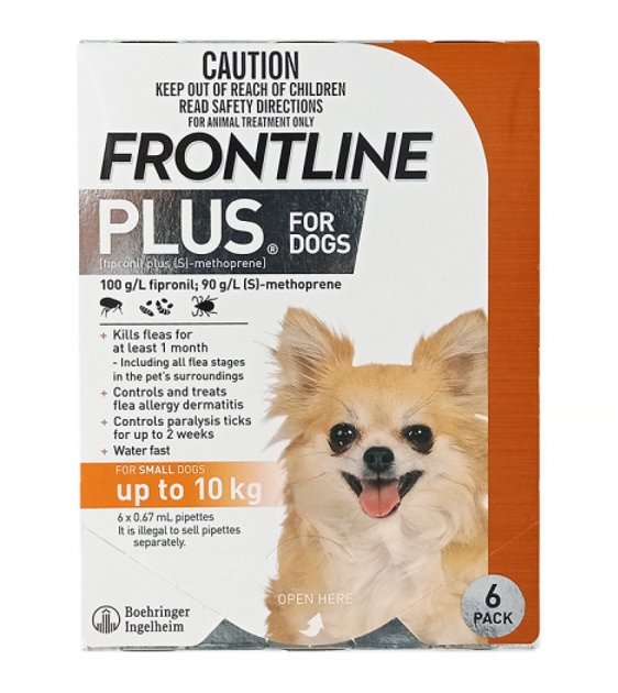 when is it safe to touch dog after applying frontline