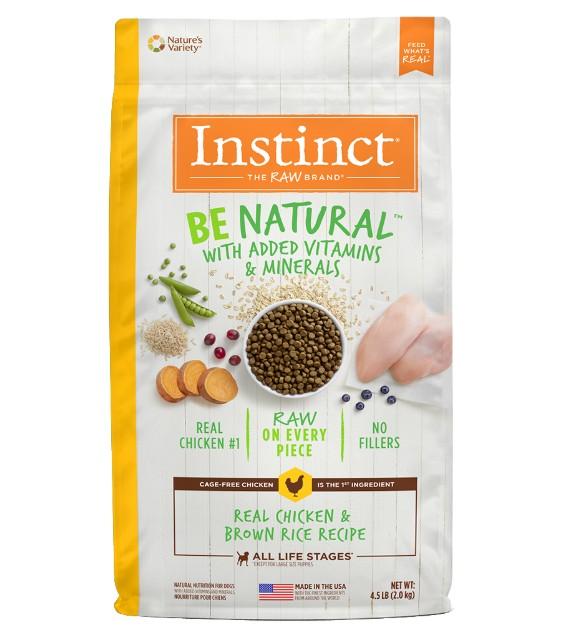 instinct be natural salmon brown rice recipe dry dog food