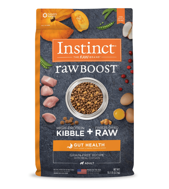 instinct kibble and raw