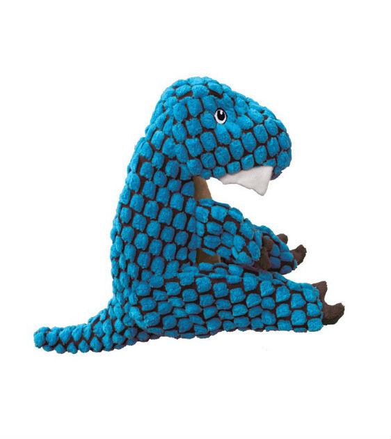 blue dinosaur dog toy