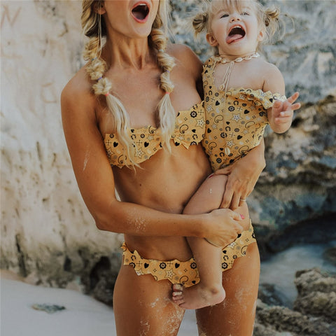 matching swimsuits mum and baby