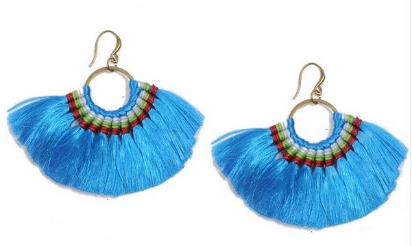 Boucles d'oreilles pompon