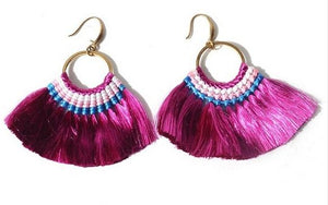 Boucles d'oreilles pompon