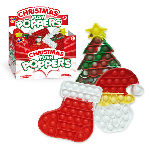 Christmas Push Poppers Fidget Sensory Toy