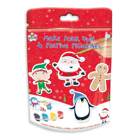 Christmas Make Your Own 4 Festive Figurines Set