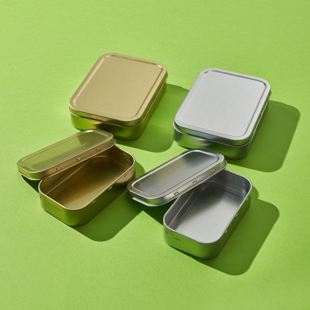 Tin Rectangle Container – Sliding Lid