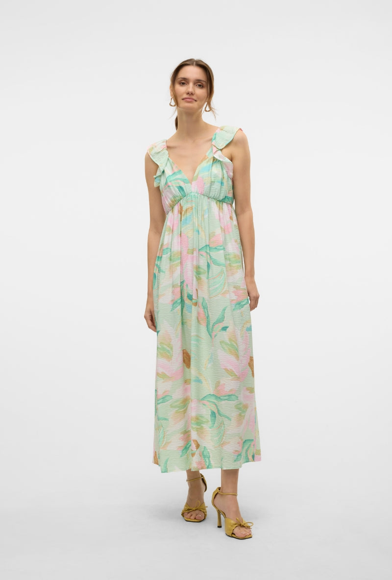 VERO MODA JOSIE SL ANKLE FRILL DRESS