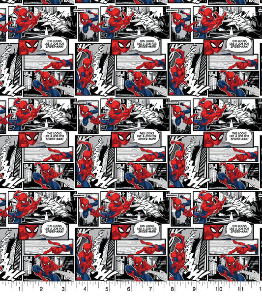 Marvel's Spider-Man Geometric Cotton Fabric –