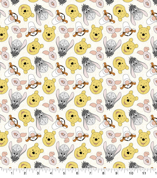 Winnie the Pooh Friends and Pooh Cotton Fabric